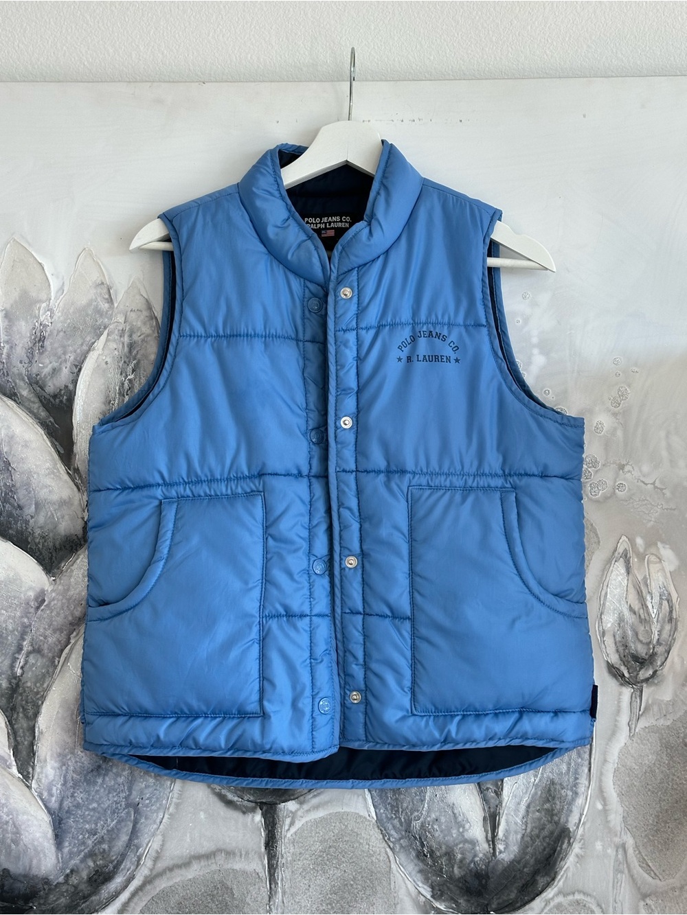 Polo by Ralph Lauren Sky Blue Quilted Puffer Vest